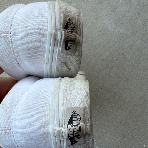 Vans Classic White Canvas Slip-Ons - Picture 3 of 7